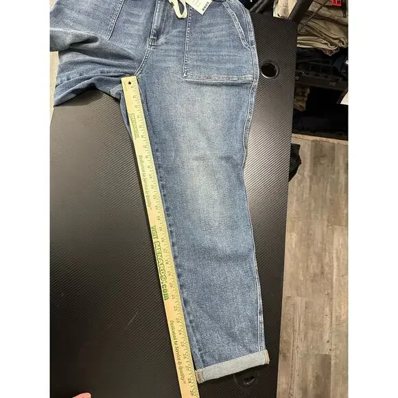 Judy Blue Denim Jogger Jeans Medium Wash Size 14W NEW - Picture 5 of 14